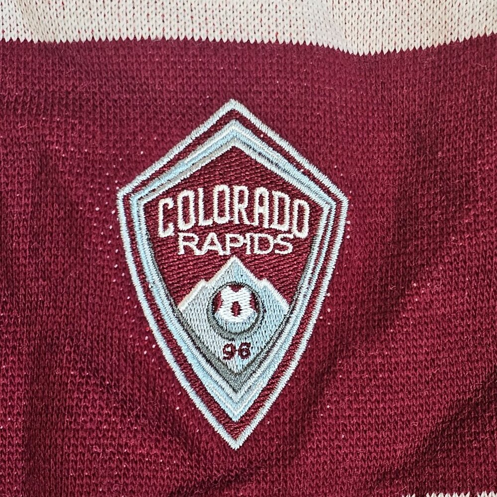 Colorado Rapids Scarves Soccer Lot 2 MLS Season Ticket Knit Ruffneck Vintage 96 - Picture 8 of 13